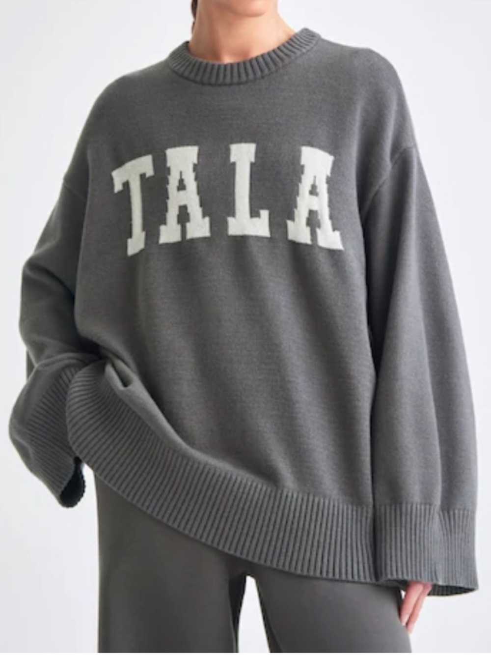 TALA Oversized Logo Sweater